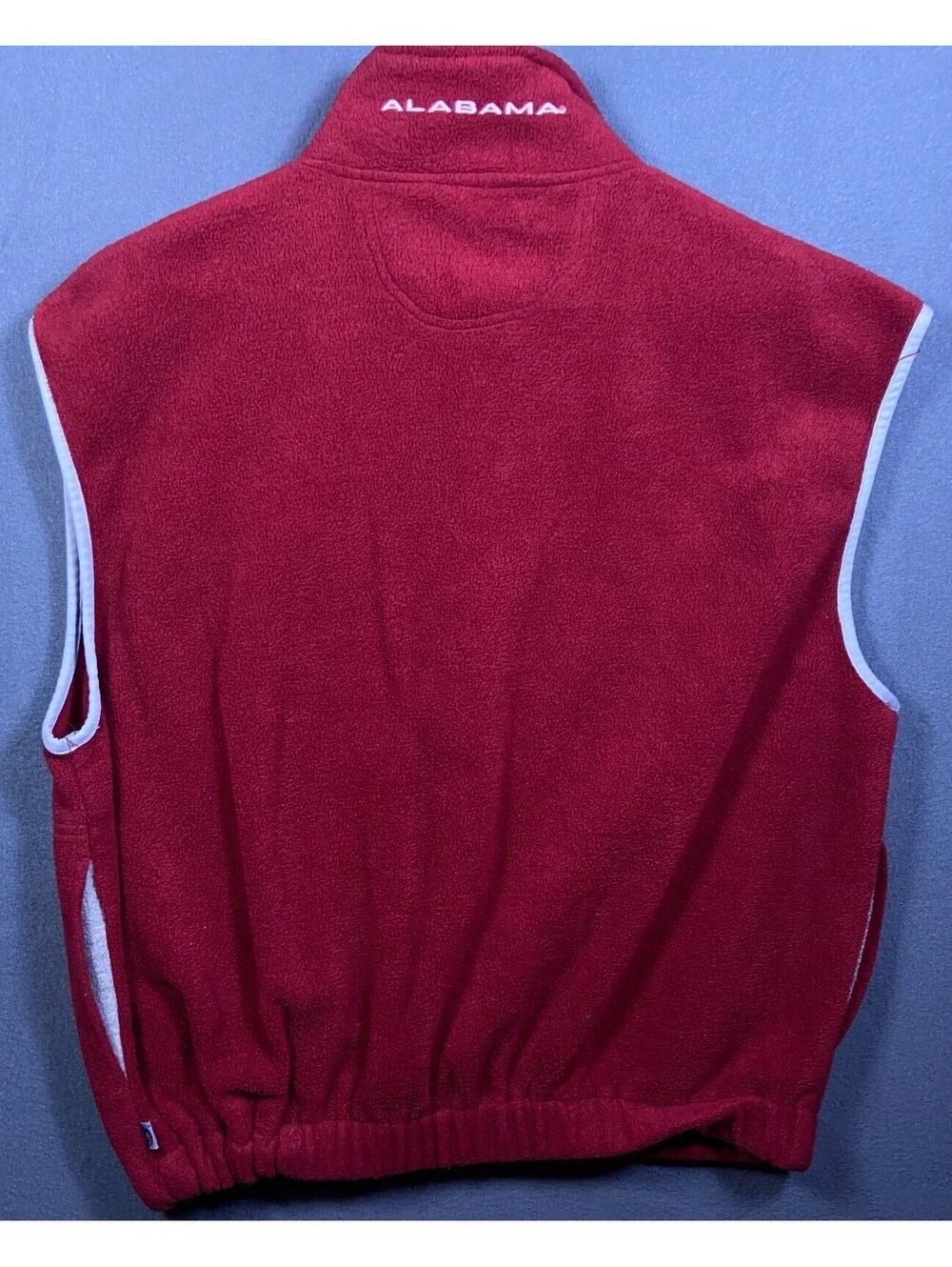 Red Oak Men XL Zip Vest Alabama Crimson Tide Big AL Elephant Fleece Roll Tide!!!